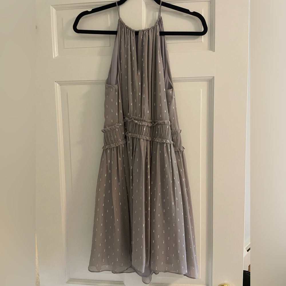 Joie Grey Dress with Silver Detail